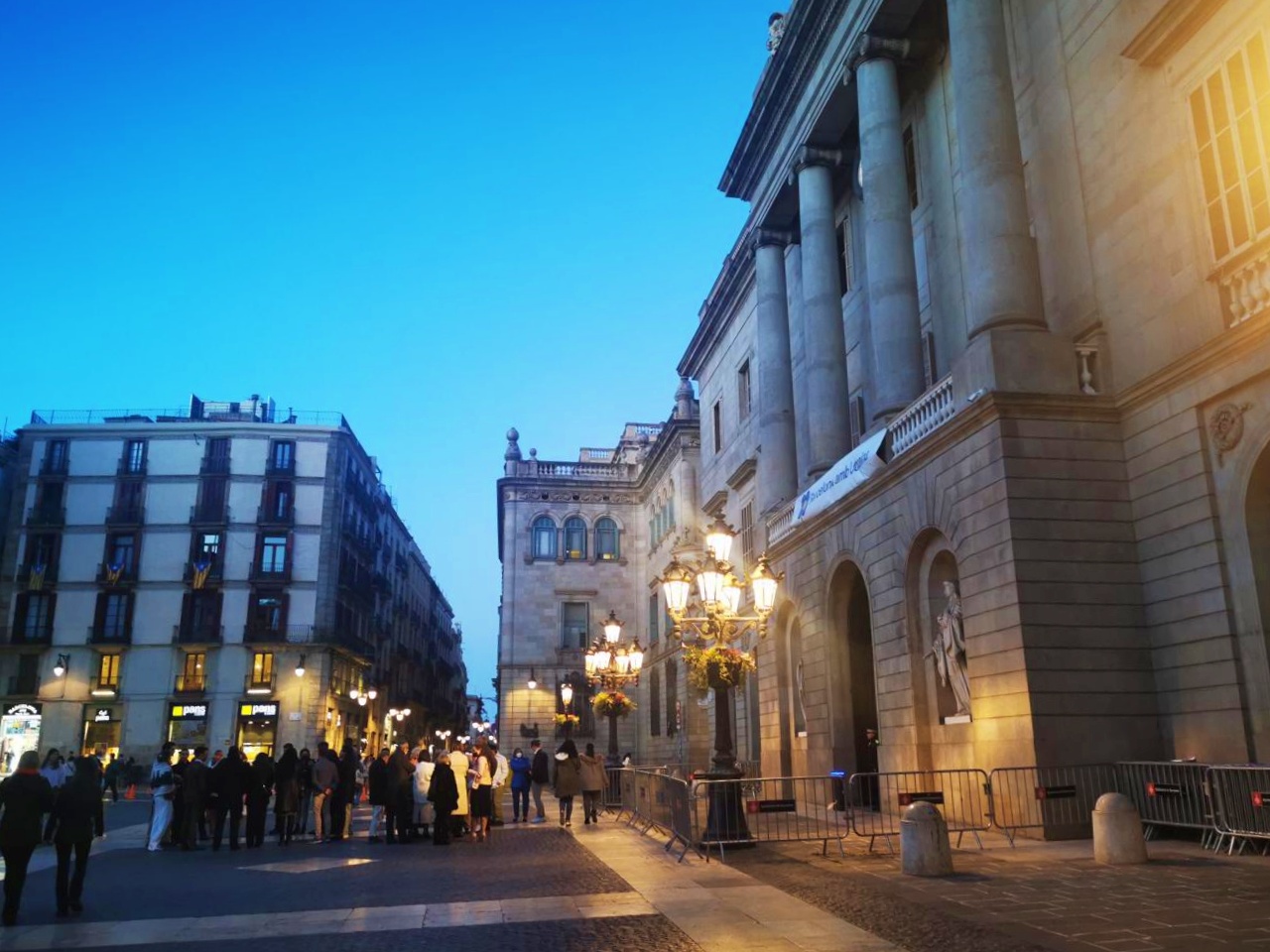 Barcelona a plate of food on a table