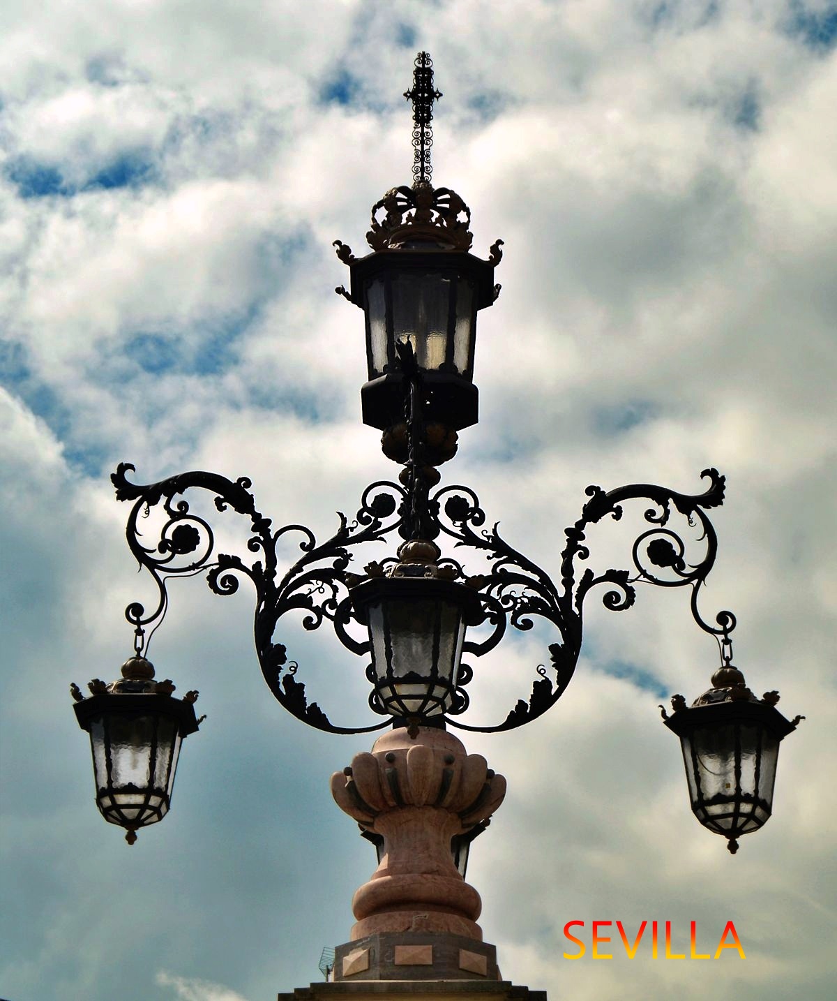 f sevilla a plate of food on a table