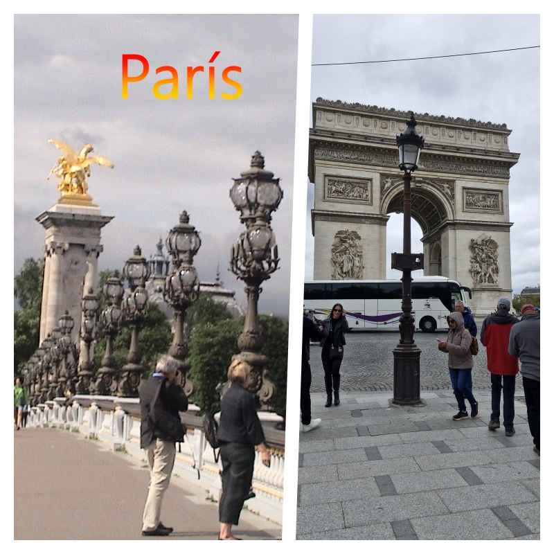 pari a plate of food on a table