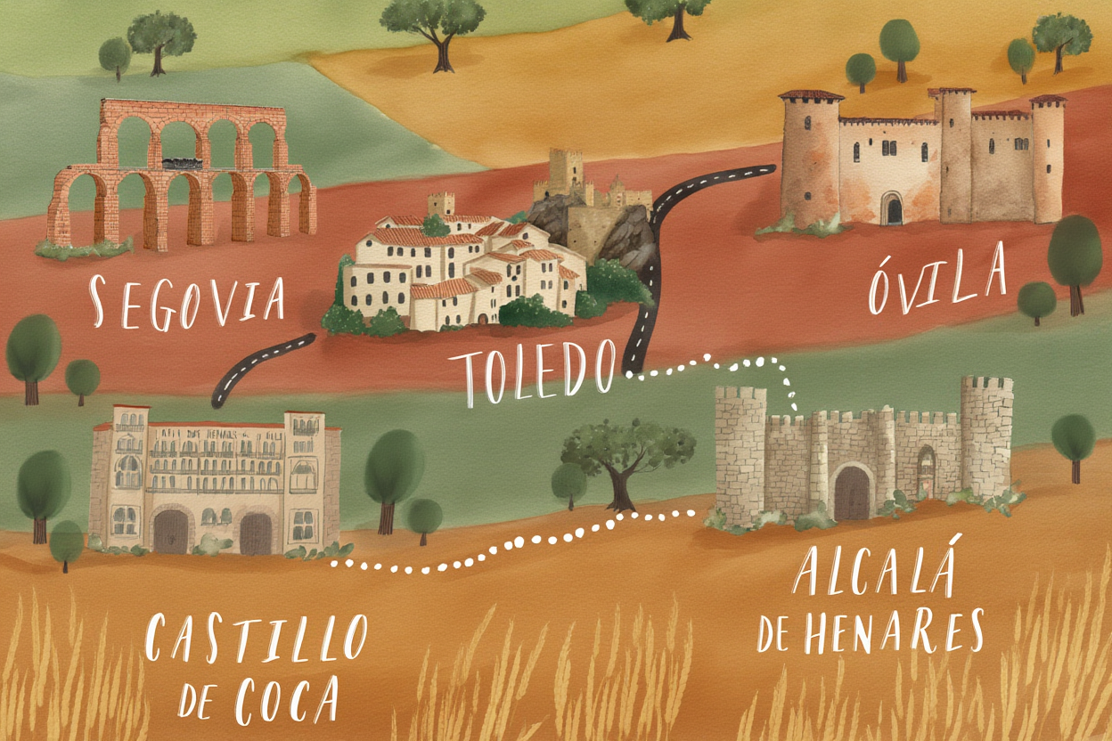 Ruta Castilla Ilustrada Acuarela