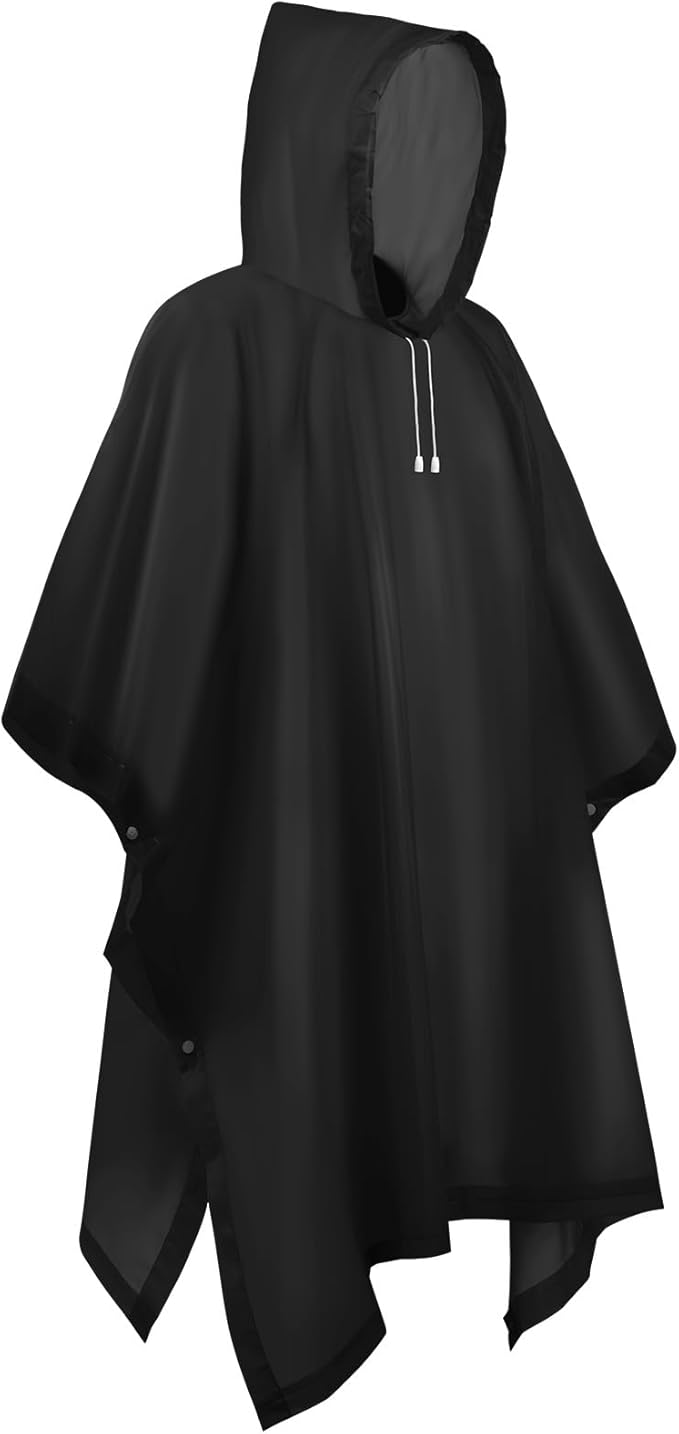 Chubasqueros Impermeable Poncho de Lluvia Impermeable Paquete Poncho de Lluvia Reutilizable con Capucha Ligero y Impermeable Poncho para Viajes y