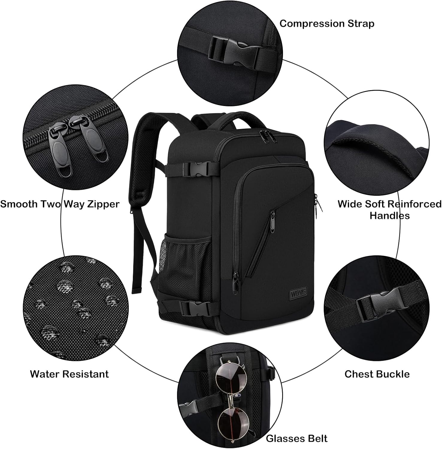 Mochila Viaje Cabina Avion 40x20x25 para Ryanair 20L Equipaje de Mano Bolsa de Viaje Hombre Mujer Maletas de Viaje Cabina Mochila Portatil 14 Pulgadas con Puerto USB